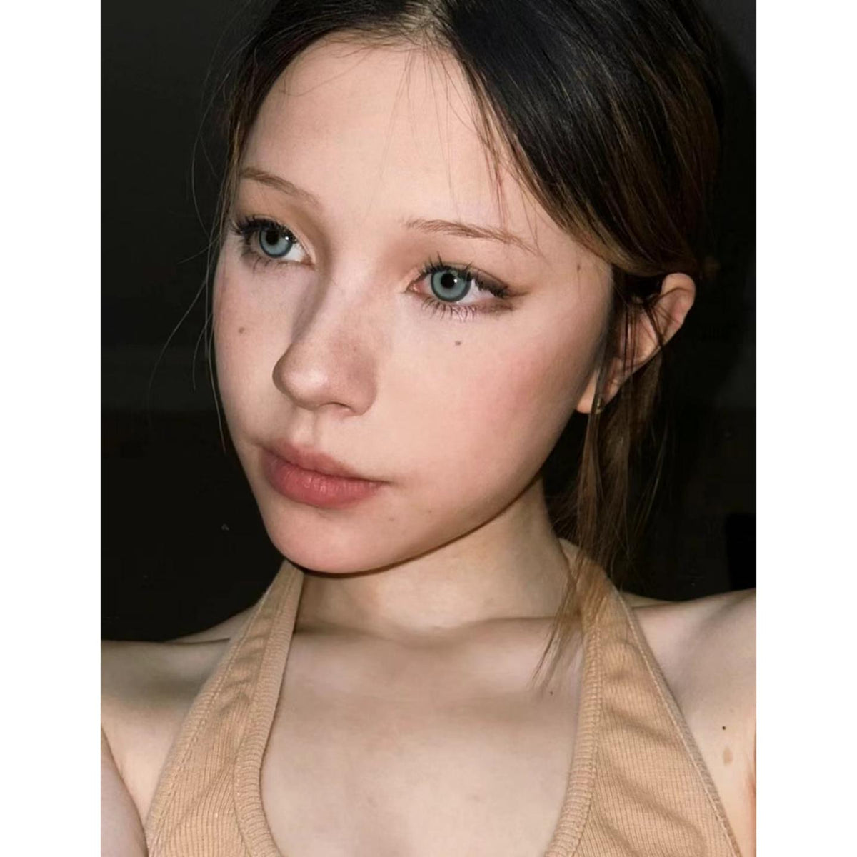 NZZZHU FLLYCON 14.20mm Green Colored Contact Lenses (6 Months Wear)