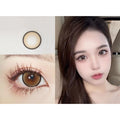 YNZBZHU MorningCon 14.50mm Light Brown Colored Contact Lenses (6 Months Wear)