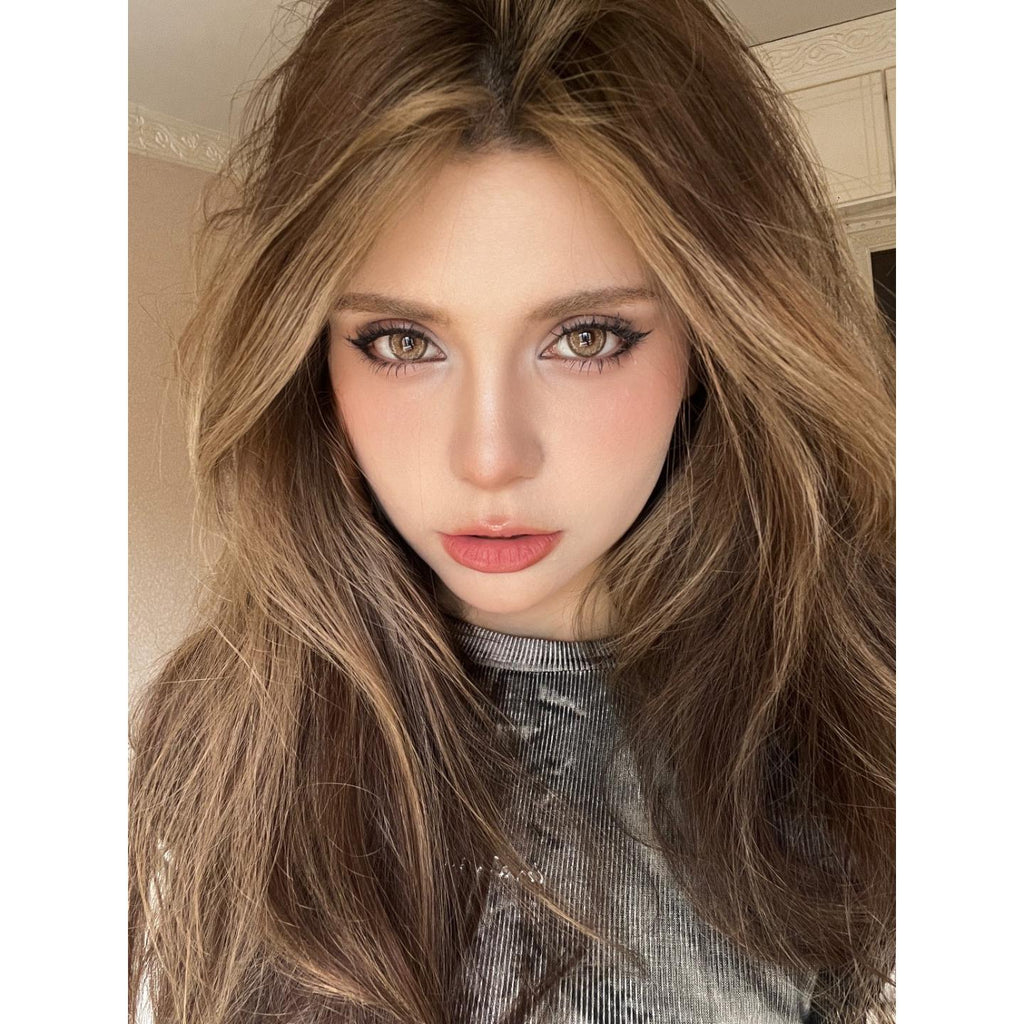 YJXXYUN MorningCon 14.50mm Brown Colored Contact Lenses (6 Months Wear)
