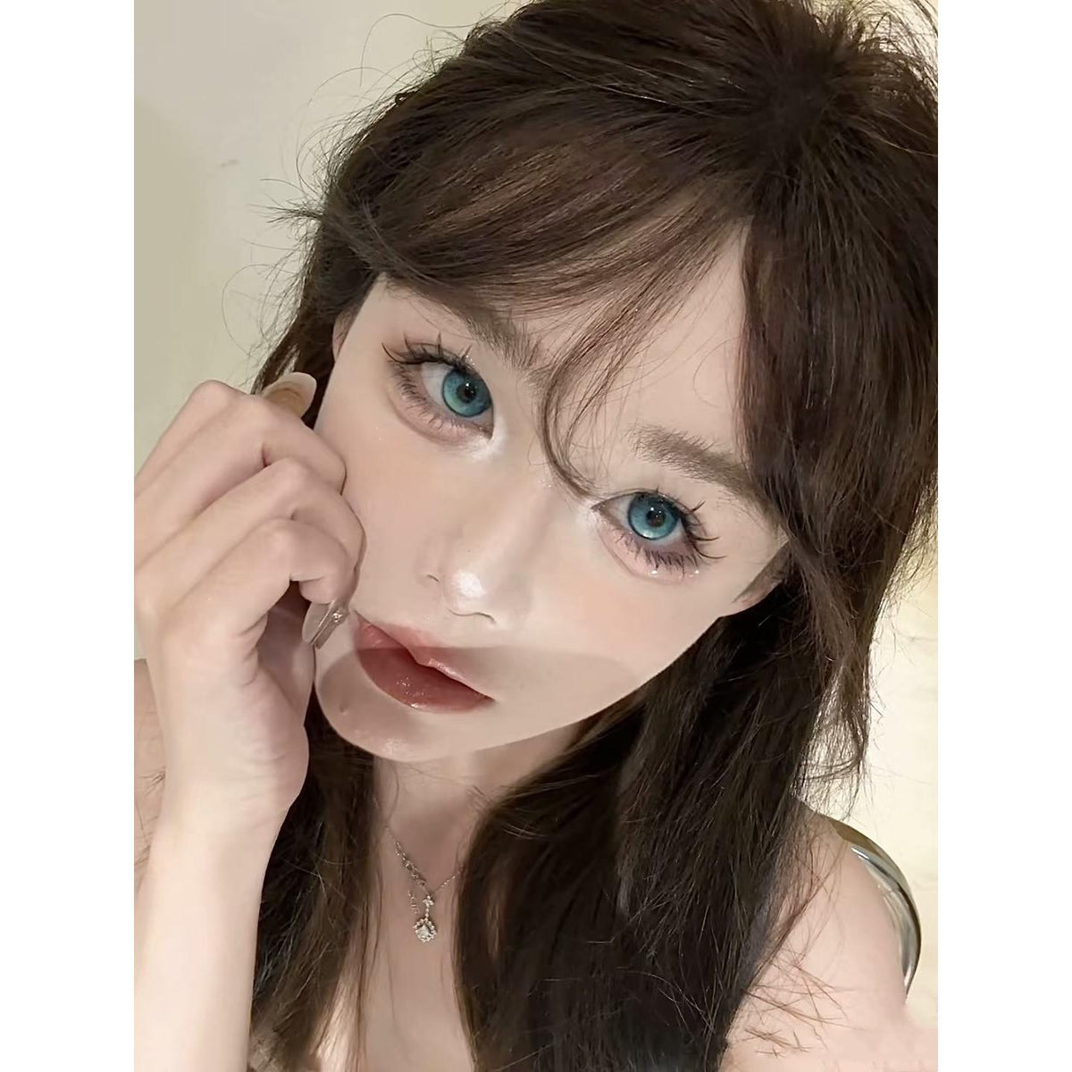 QGBLCHA PORSLEN 14.20mm Green Colored Contact Lenses (6 Months Wear)