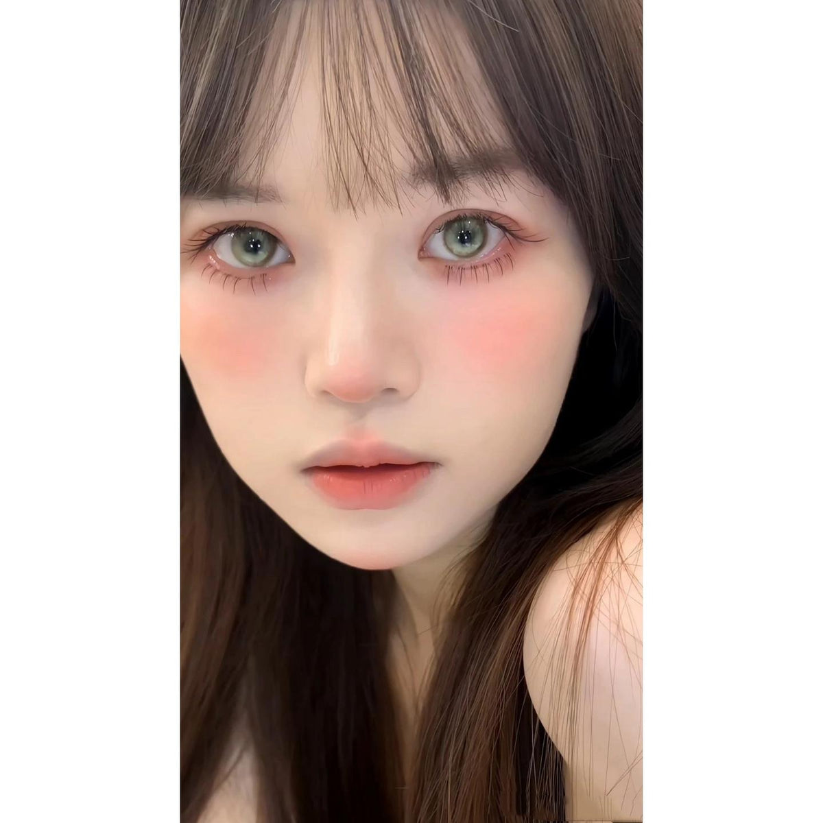 JYYHUA Xiyoulens 14.50mm Yellow Green Colored Contact Lenses (6 Months Wear)