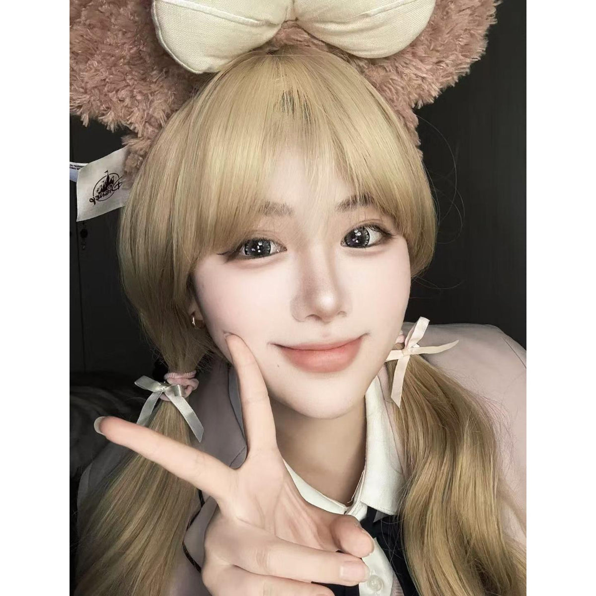 CFQXNIAN FLLYCON 14.50mm Grey Colored Contact Lenses (6 Months Wear)