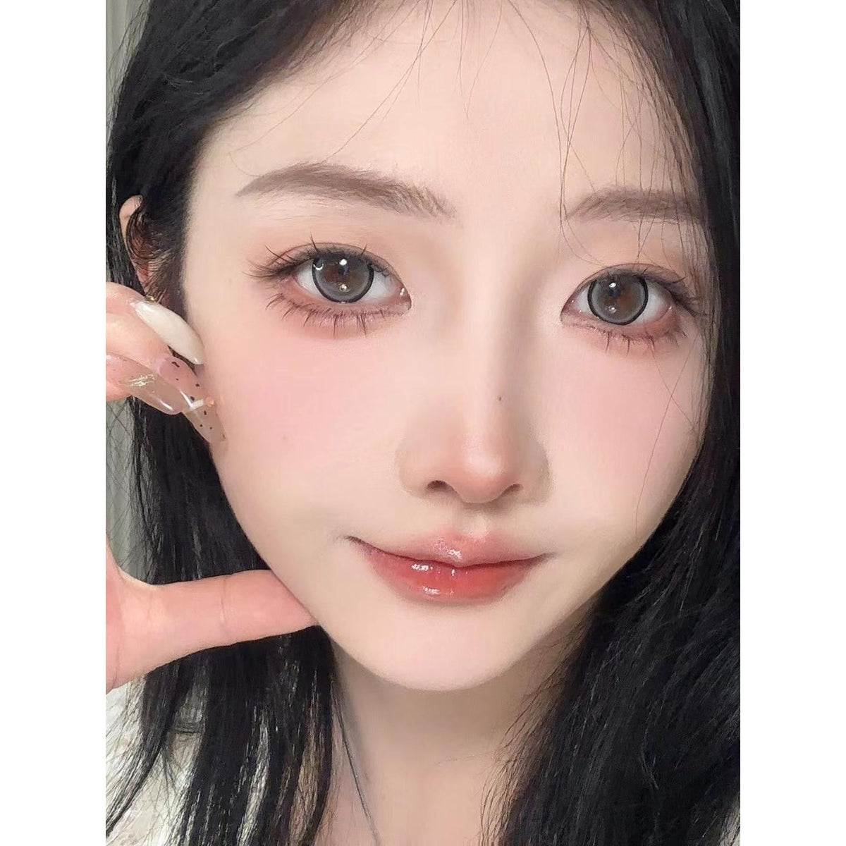 CDPPTHUI BOOSCON 14.50mm Grey Colored Contact Lenses (6 Months Wear)