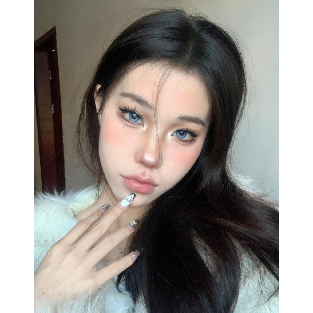 LYNDONG MorningCon 14.50mm Blue Colored Contact Lenses (6 Months Wear)