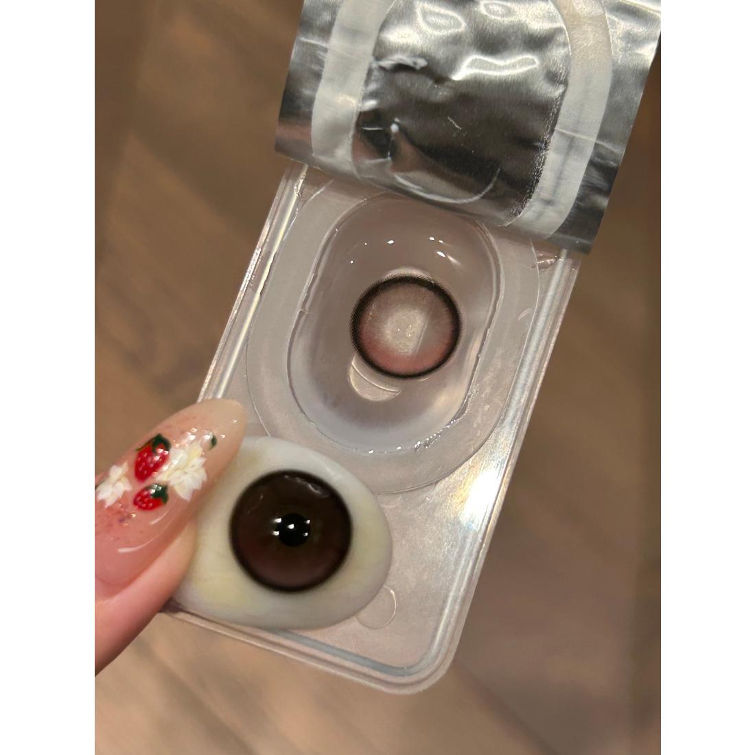QLFEN MimiPark 14.50mm Pink Colored Contact Lenses (6 Months Wear)