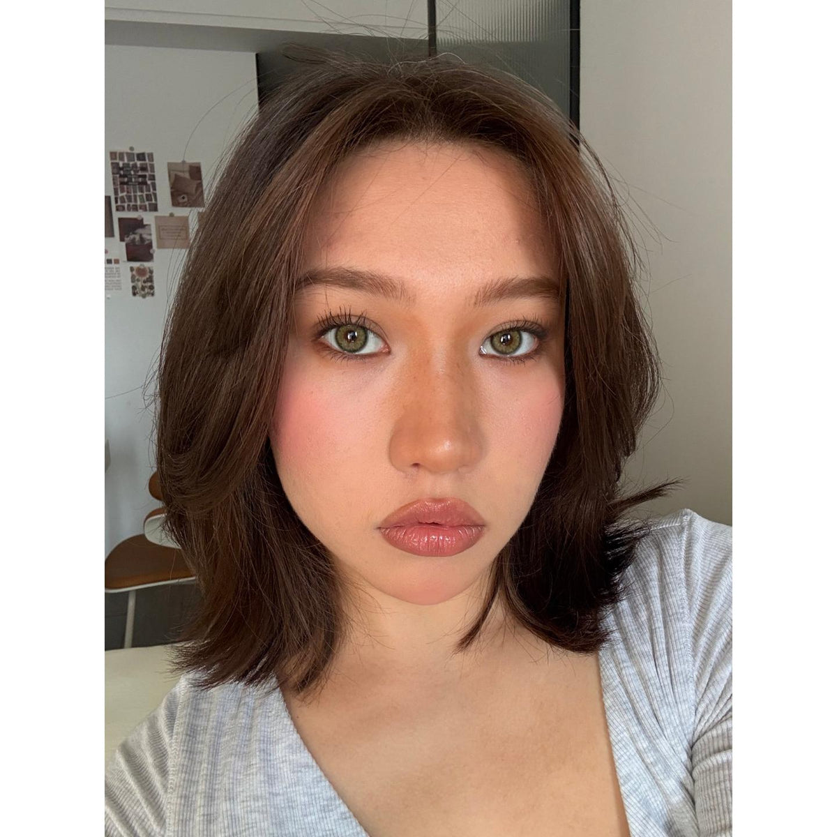 GMSLIN Serltyca 14.20mm Green Colored Contact Lenses (6 Months Wear)