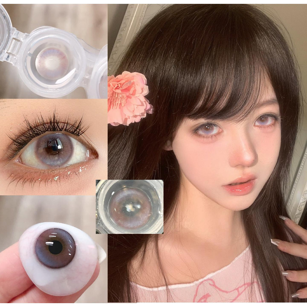 MNHHAI thestarlens 14.50mm Purple Colored Contact Lenses (6 Months Wear)