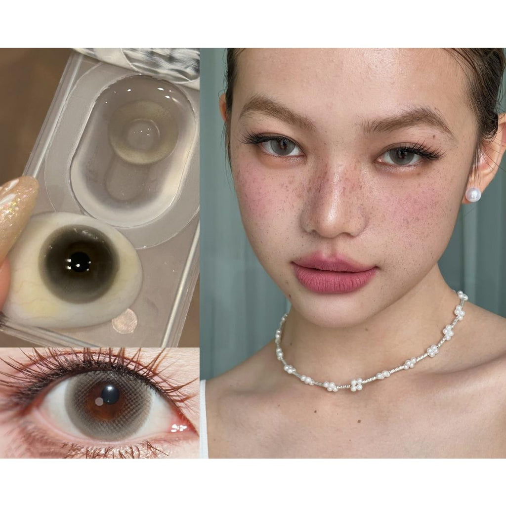 SMYSJPRO MimiPark 14.50mm Gray Colored Contact Lenses (6 Months Wear)