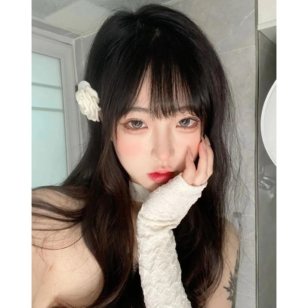 GGNYOU MorningCon 14.50mm Gray Colored Contact Lenses (6 Months Wear)