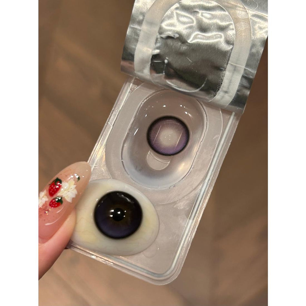 QLZI MimiPark คอนแทคเลนส์สีม่วง ขนาด 14.50 มม. (ชนิดราย 6 เดือน)