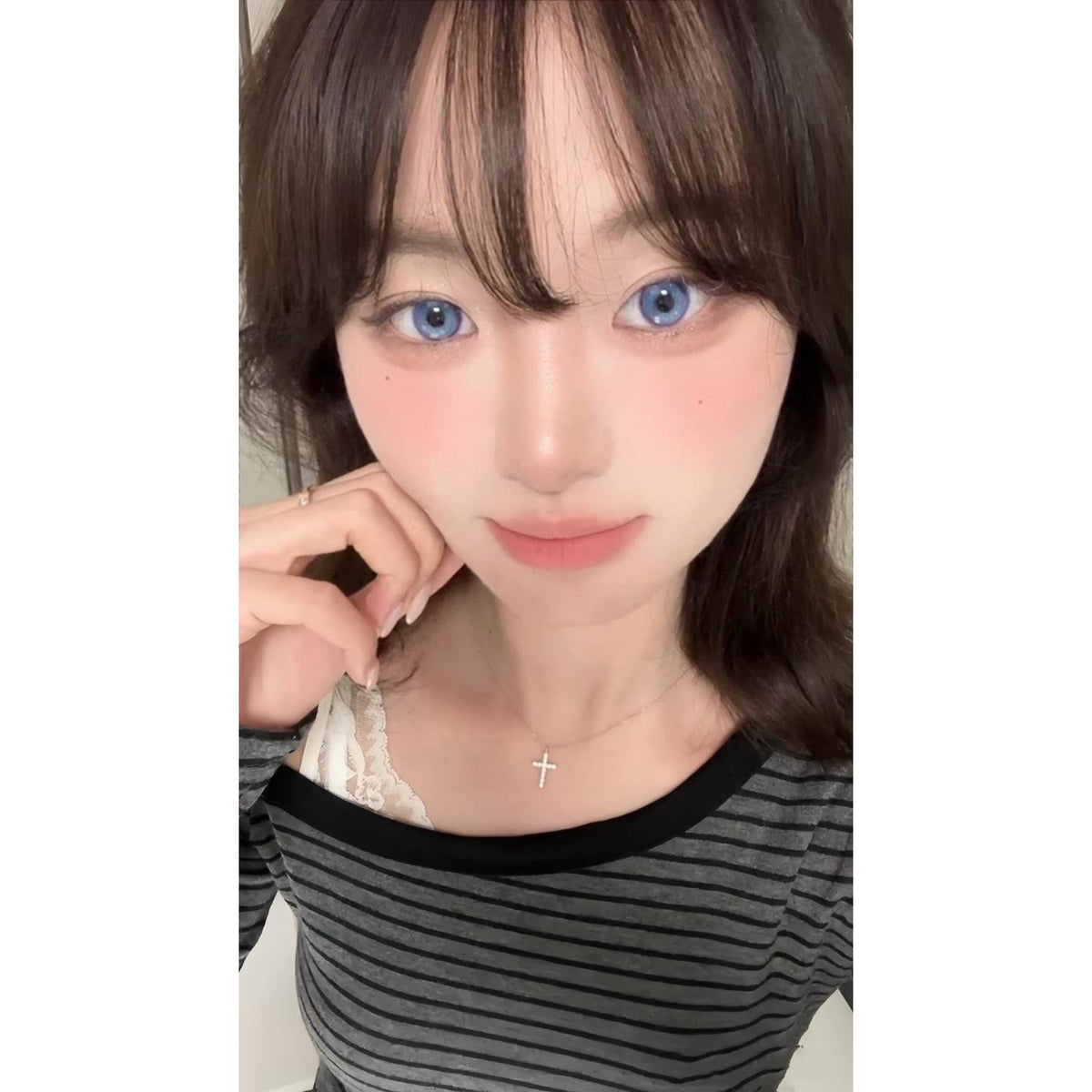 Kính áp tròng màu JXHBAN Xiyoulens 14.50mm Xanh Dương Tím (Thời hạn sử dụng 6 tháng)
