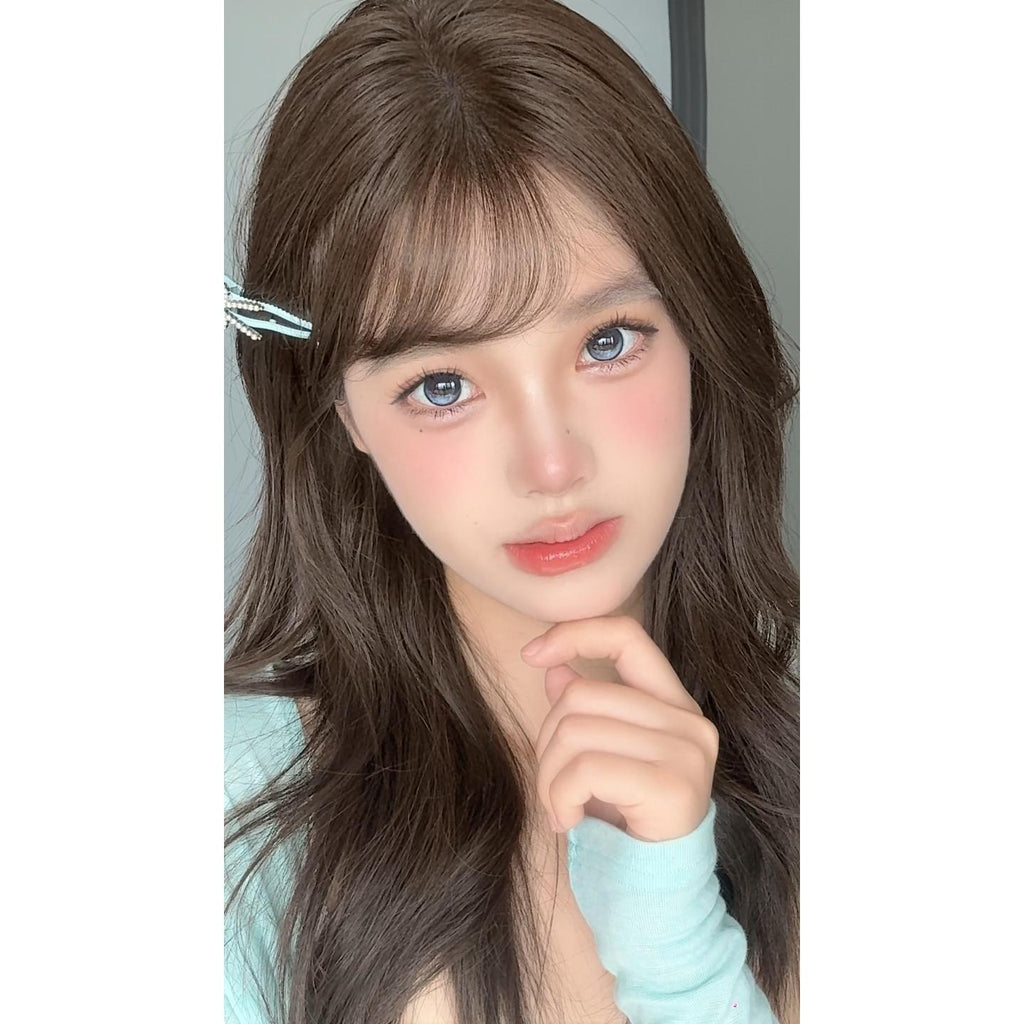 DHZZHU thestarlens 14.50mm Blue Colored Contact Lenses (6 Months Wear)