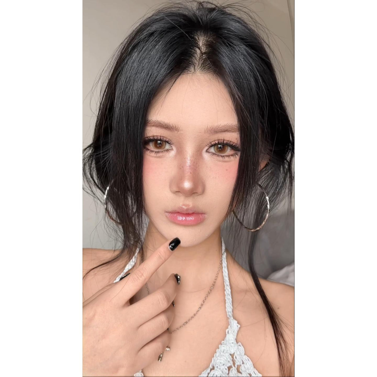 ZMZHE Tinacon 14.20mm Brown Colored Contact Lenses (6 Months Wear)