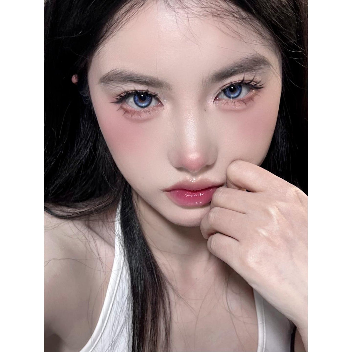 LGBCHUAN OVOLOOK 14.20mm Blue Colored Contact Lenses (6 Months Wear)