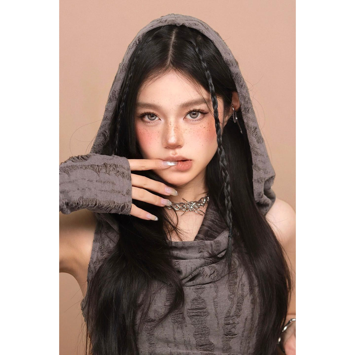 GJWJIA OBALEN คอนแทคเลนส์สีเขียว ขนาด 14.50 มม. (ระยะเวลาการใช้งาน 6 เดือน)