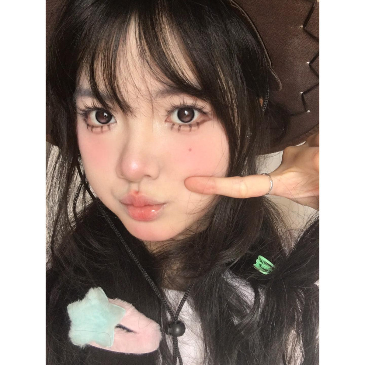 XSHONG MorningCon 14.20mm Pink Colored Contact Lenses (6 Months Wear)