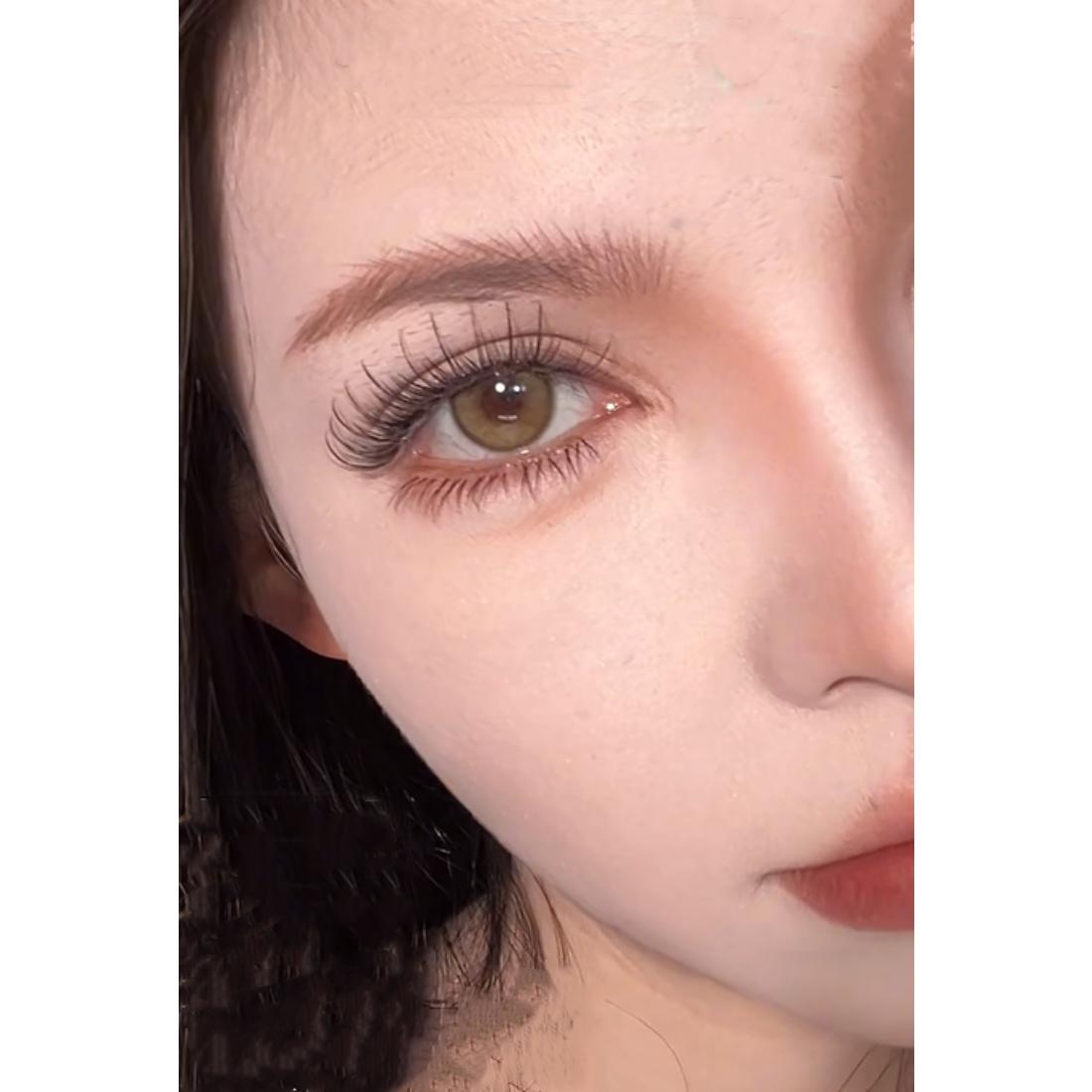 NMQSHUI Serltyca 14.20mm Brown Colored Contact Lenses (6 Months Wear)