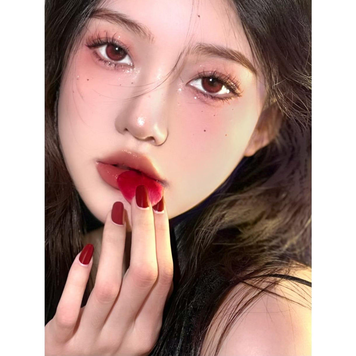 BZFQIE Xiyoulens 14.50mm Red Colored Contact Lenses (6 Months Wear)