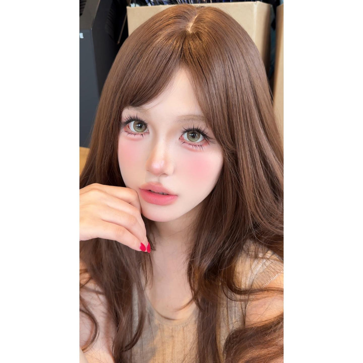 MCKKE thestarlens 14.50mm Green Colored Contact Lenses (6 Months Wear)