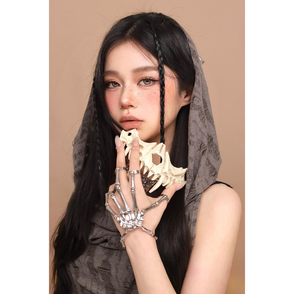 GJWJIA OBALEN คอนแทคเลนส์สีเขียว ขนาด 14.50 มม. (ระยะเวลาการใช้งาน 6 เดือน)