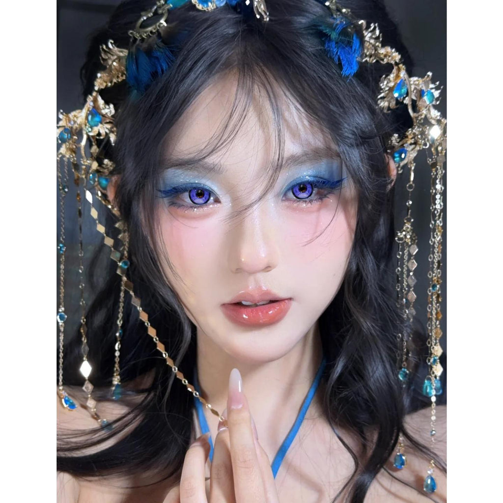 SBING Xiyoulens 14.50mm Purple Colored Contact Lenses (6 Months Wear)