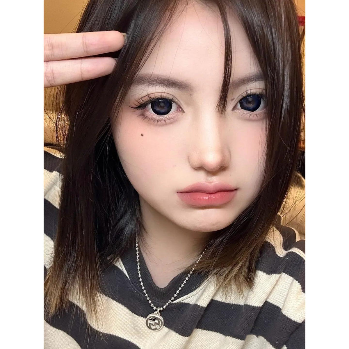 LSCXI FLLYCON 14.50mm Blue Colored Contact Lenses (6 Months Wear)