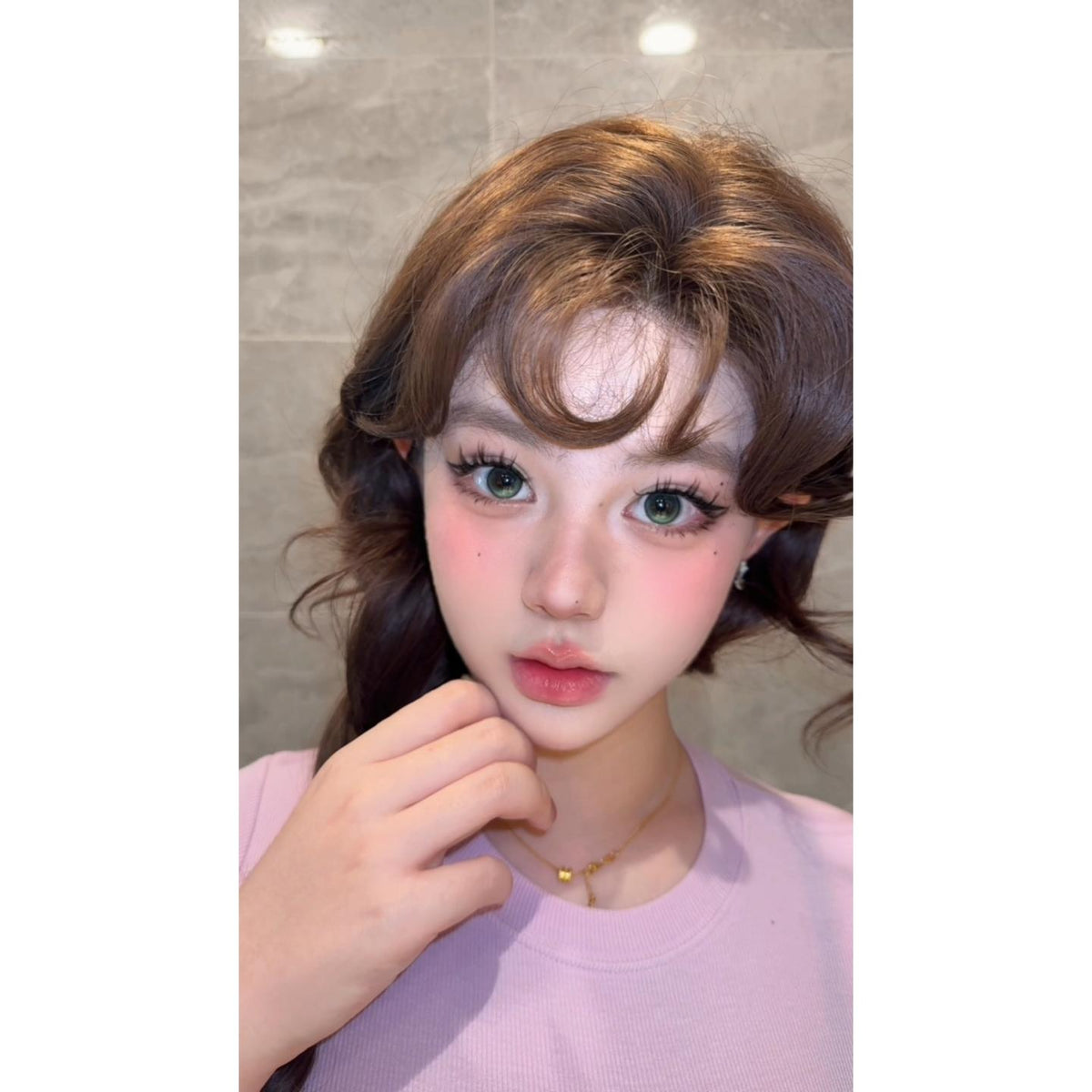 QGLAN thestarlens 14.20mm Green Colored Contact Lenses (6 Months Wear)