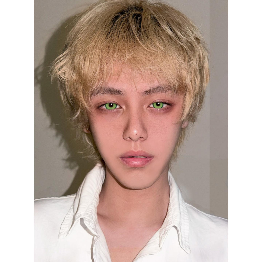 QLQPAO Xiyoulens คอนแทคเลนส์สีเขียว ขนาด 14.50 มม. (ชนิดราย 6 เดือน)