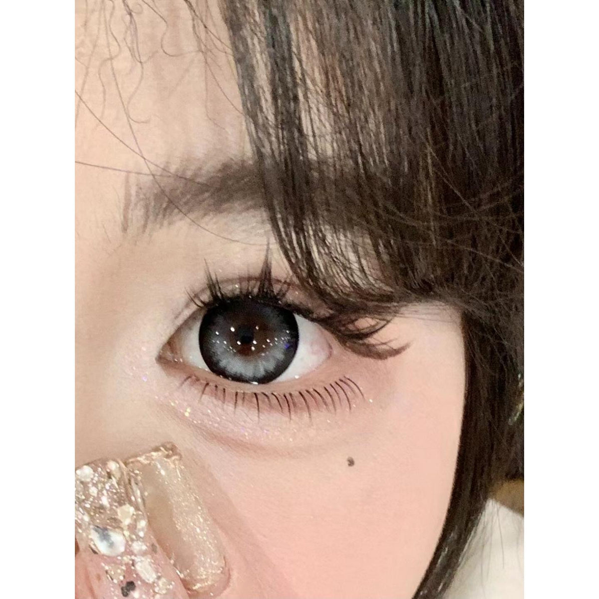 CDBBXYHHUI OBALEN 14.50mm Black Colored Contact Lenses (6 Months Wear)