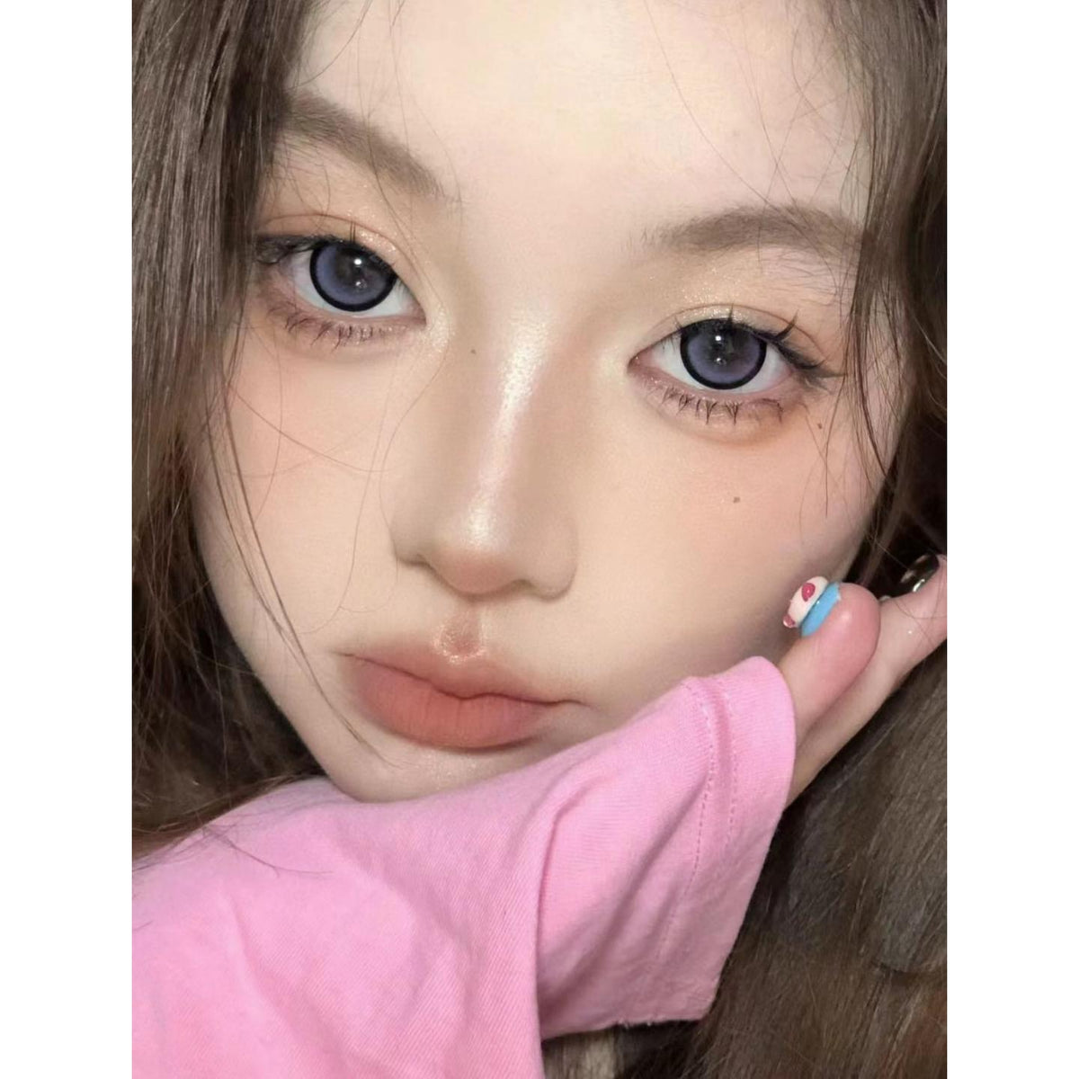 CNXXING FLLYCON 14.50mm Purple Colored Contact Lenses (6 Months Wear)