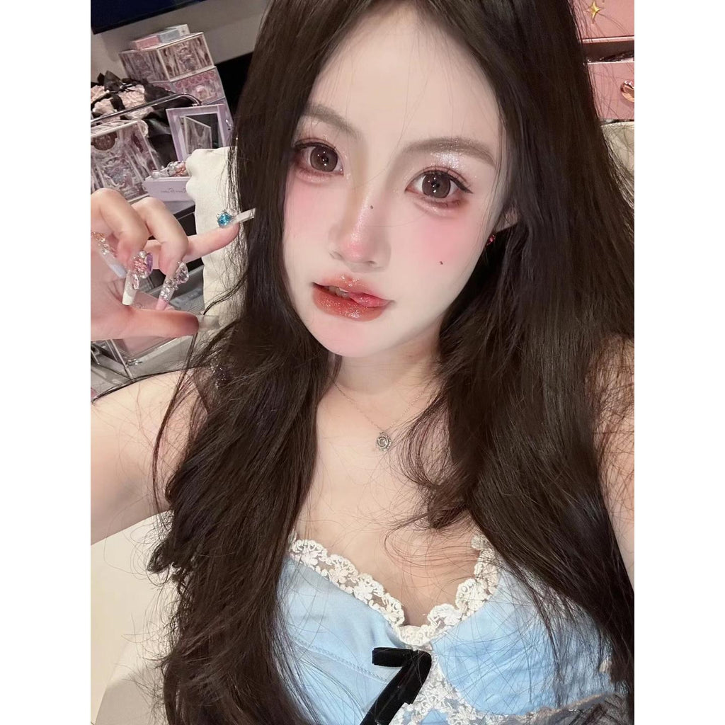 MNFKA FLLYCON 14.50mm Light Brown Colored Contact Lenses (6 Months Wear)
