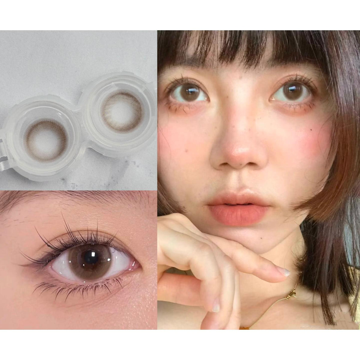 LRNLAO BOOSCON 14.20mm Brown Colored Contact Lenses (6 Months Wear)