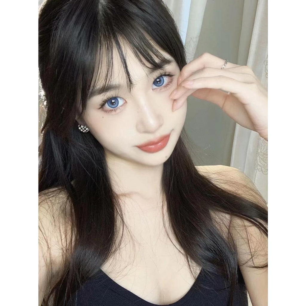 LYNDONG MorningCon 14.50mm Blue Colored Contact Lenses (6 Months Wear)
