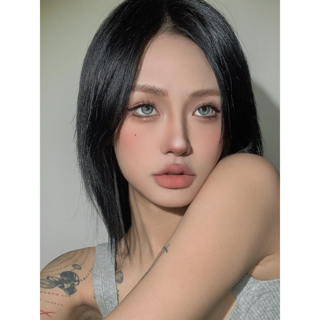 LLQHUI Xiyoulens คอนแทคเลนส์สีเขียว ขนาด 14.20 มม. (ระยะเวลาการใช้งาน 6 เดือน)