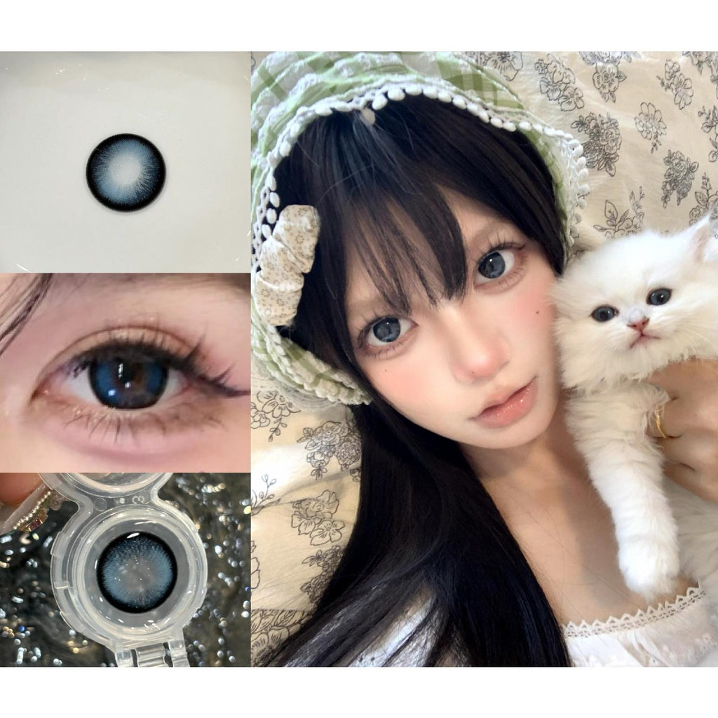 XQJMIN thestarlens 14.50mm Blue Colored Contact Lenses (6 Months Wear)