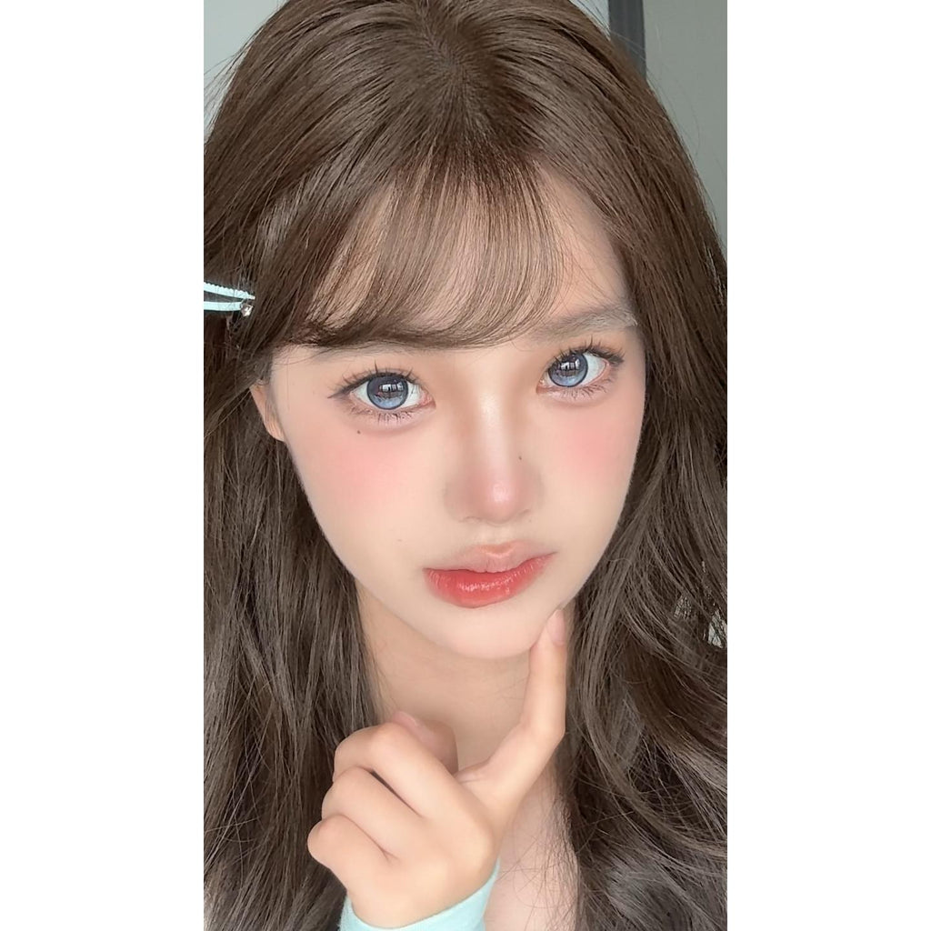 DHZZHU thestarlens 14.50mm Blue Colored Contact Lenses (6 Months Wear)