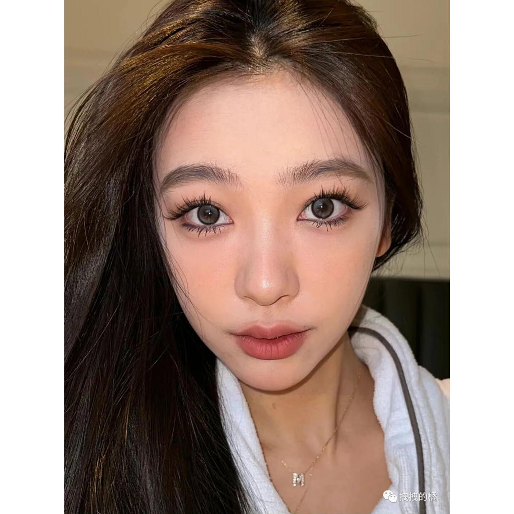 MNHJING OVOLOOK 14.20mm Grey Colored Contact Lenses (6 Months Wear)