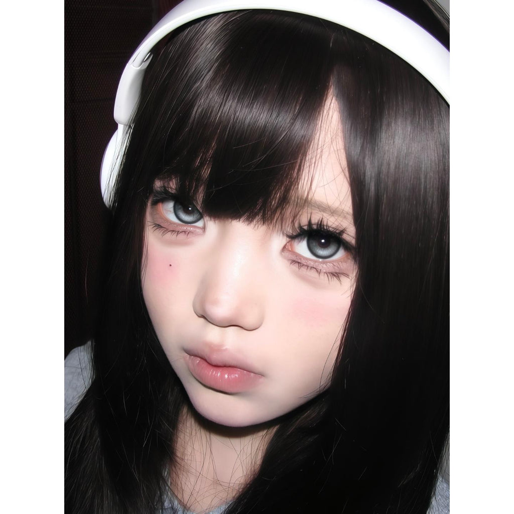 CDDZWWHEI OBALEN 14.50mm Black Colored Contact Lenses (6 Months Wear)