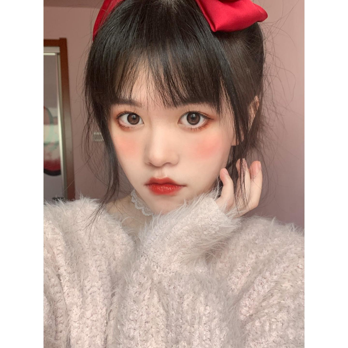 MHYHEI PORSLEN 14.00mm Black Colored Contact Lenses (6 Months Wear)