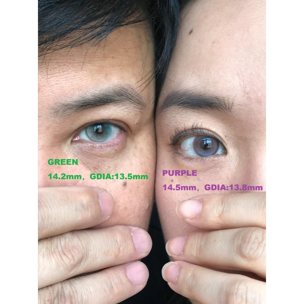 MNHHAI thestarlens คอนแทคเลนส์สีม่วง ขนาด 14.50 มม. (แบบราย 6 เดือน)