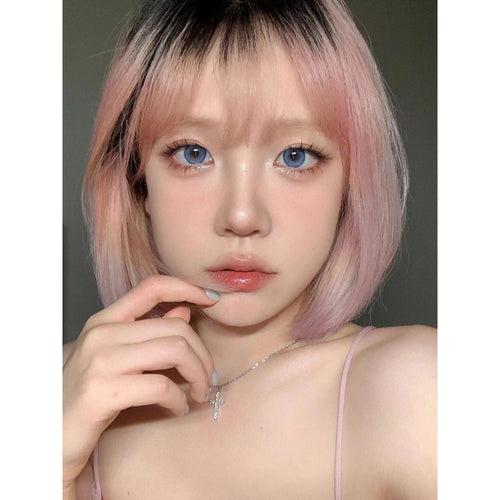 BLDSHI OVOLOOK 14.50mm Blue Colored Contact Lenses (6 Months Wear)