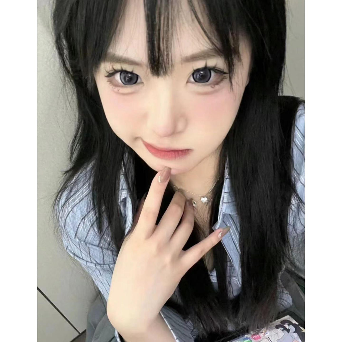 CNXXING FLLYCON 14.50mm Purple Colored Contact Lenses (6 Months Wear)