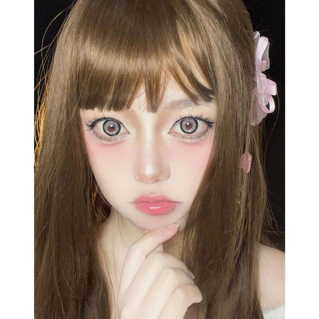 BSJFEN Xiyoulens 14.50mm Pink Colored Contact Lenses (6 Months Wear)