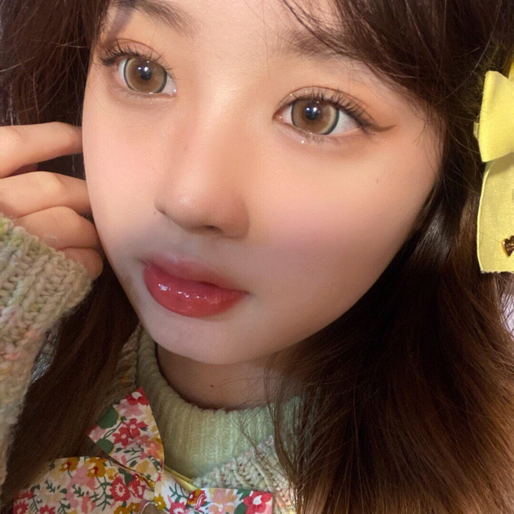 YNZBZHU MorningCon 14.50mm Light Brown Colored Contact Lenses (6 Months Wear)
