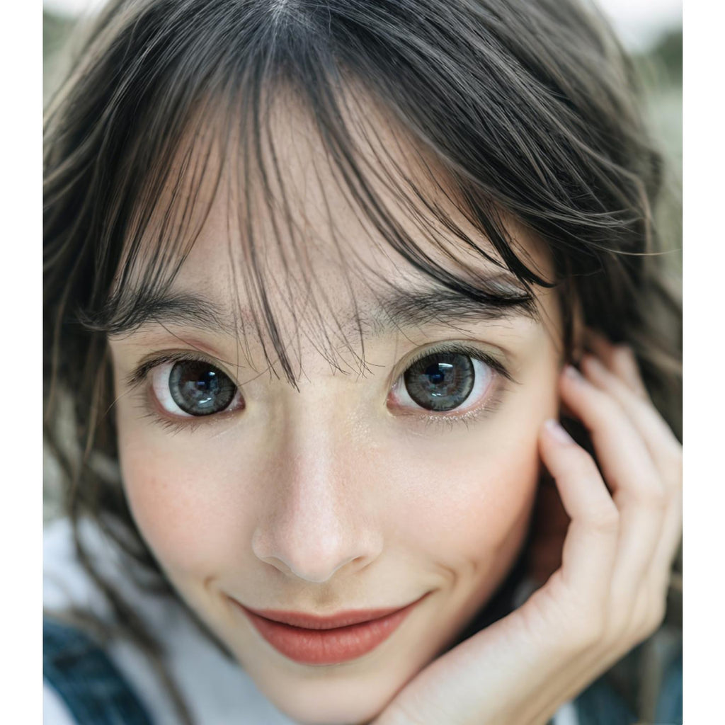 SJMSHU FLLYCON 14.50mm Grey Colored Contact Lenses (6 Months Wear)