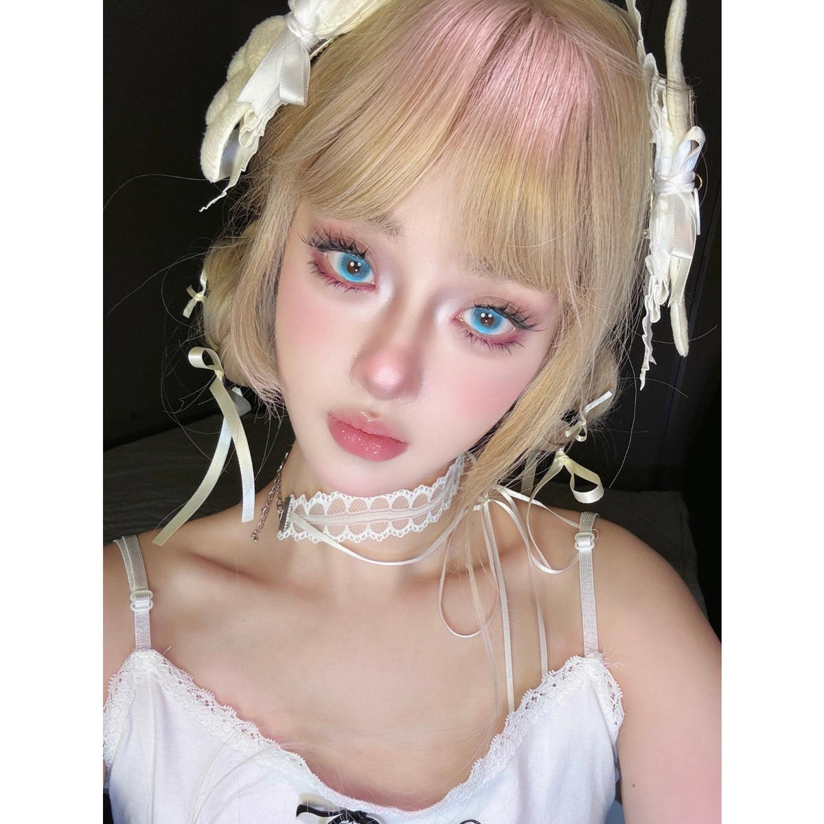คอนแทคเลนส์สีฟ้า LYSHI รุ่น OBALEN ขนาด 14.50 มม. (ชนิดราย 6 เดือน)