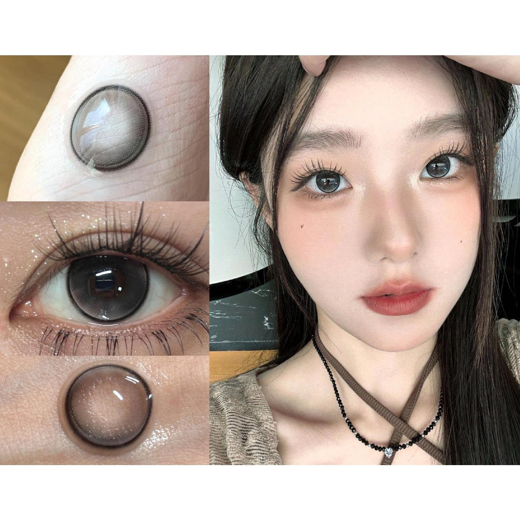RYHZZHU Xiyoulens คอนแทคเลนส์สี ขนาด 14.20 มม. สีดำ (แบบราย 6 เดือน)