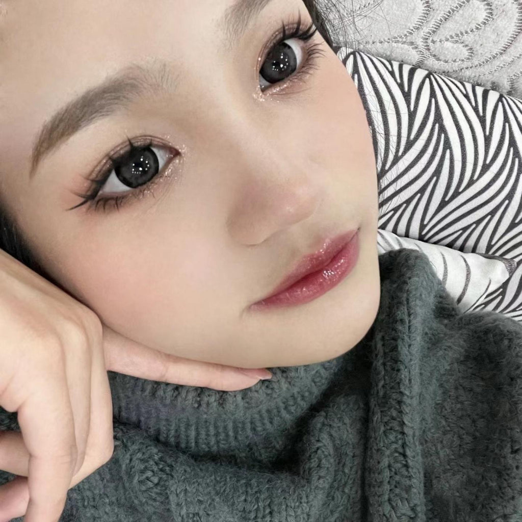 HJSYA Xiyoulens 14.50mm Black Colored Contact Lenses (6 Months Wear)