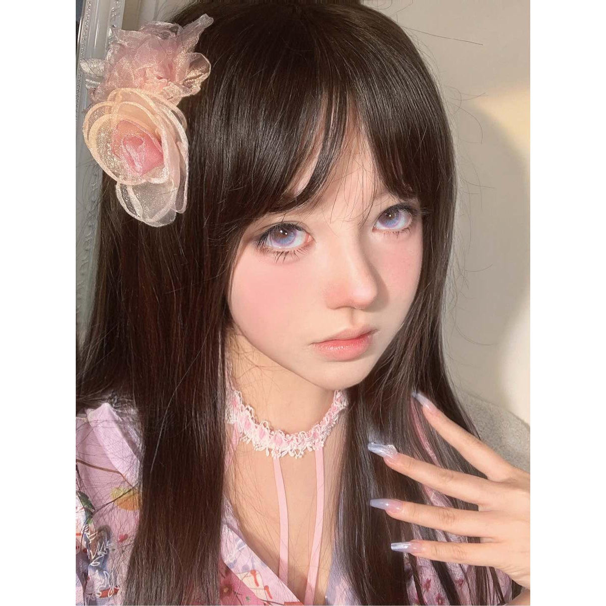 HDZLUO BOOSCON 14.50mm Purple Colored Contact Lenses (6 Months Wear)