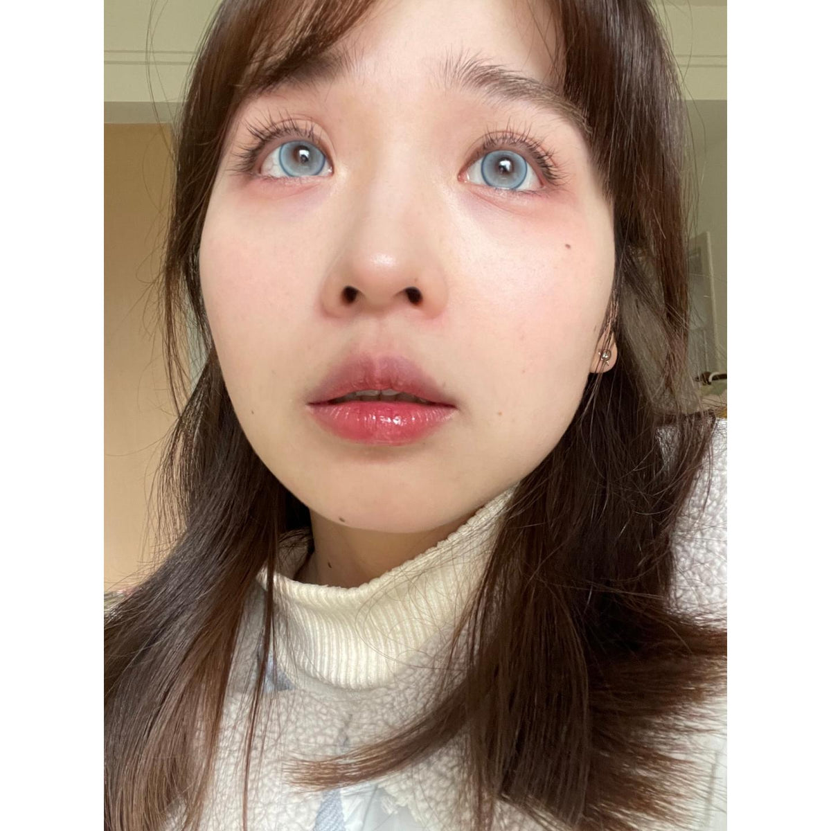 NHXXLAN Serltyca 14.20mm Blue Colored Contact Lenses (6 Months Wear)